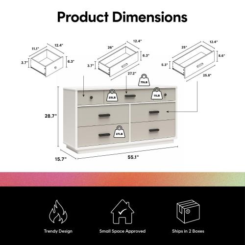 7-Drawer Wide Dresser