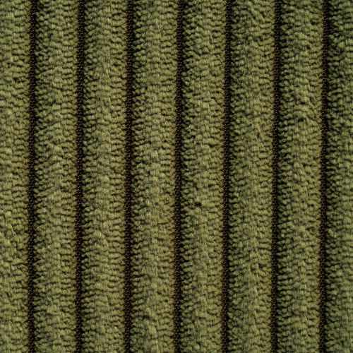 Square Corduroy Ottoman with Foam Padding, Olive Green