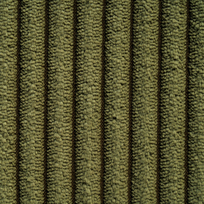 Square Corduroy Ottoman with Foam Padding, Olive Green