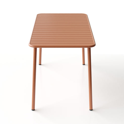 Sella long table outdoor (red)dining table villa courtyard balcony table outdoor leisure table simple garden waterproof table