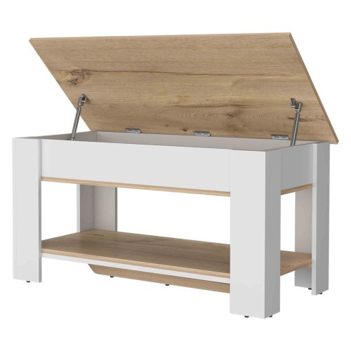 Bench, Liftable Top And Lower Panel
