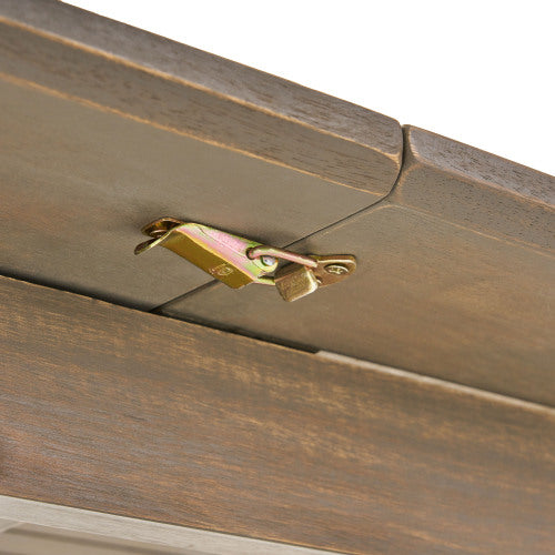 Outdoor Acacia Wood Expandable Dining Table, Gray