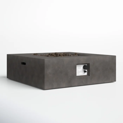 12" H Concrete Outdoor Fire Pit Table