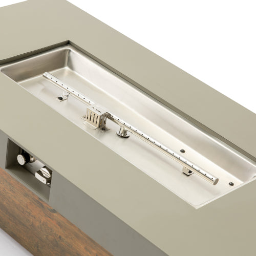 48_inch Iron Fire Pit Table with Wood Grain