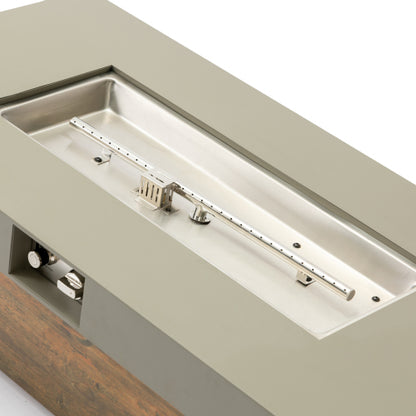 48_inch Iron Fire Pit Table with Wood Grain