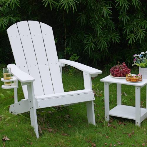 Lounge chair, suitable for all seasons: Outdoor lounge chair, made of sturdy HIPS material, equipped with 304 stainless steel accessories.