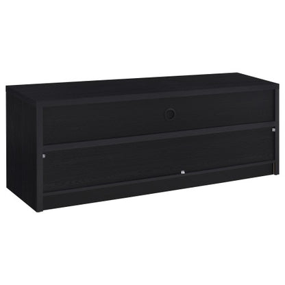 Modern Black 3-Drawer 59 Inch TV Media Console with Cable Cutout