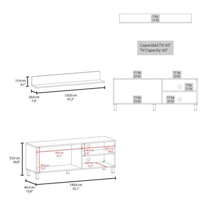 Compact White Minimalist 20 Inch Small TV Stand with Pneumatic Lift Door