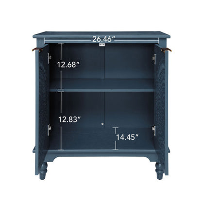 American style Hollow-Carved 2 Door Accent Cabinet Sideboard Buffet Storage Cabinet for Entryway Living Room Bedroom