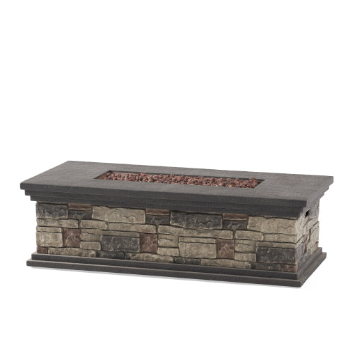 RECTANGLE MGO FIRE PIT - 50 000 BTU
