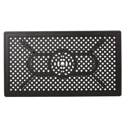 Outdoor Cast Aluminum Rectangular Dining Table, Bronze