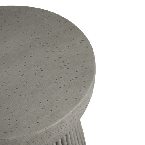 Outdoor LightWeight Concrete Side Table,Concrete Finish_N773P254300G