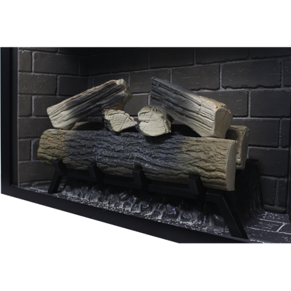 33 inch Infrared Electric Fireplace Insert, Touch Panel Home Decor Heater,Smokeless Firebox .With fixed Trim Kit .With Crackling Sound