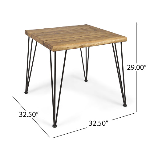 outdoor table WOOD AND METAL 32.5