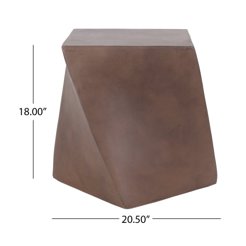 Outdoor LightWeight Concrete Side Table