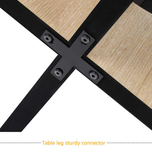 47.3 Inch Round Dining Table, Light Oak