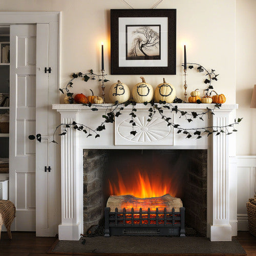 20 inch Electric Fireplace 3D Log set insert, Free Standing Fireplace Heater for Indoor