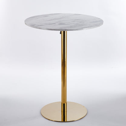 31.5inch  folding GOLDEN AND WHITE Tulip BAR Table Mid-century BAR  Table for 2-4 people With Round Mdf Table Top, Pedestal BAR  Table,  MDF top