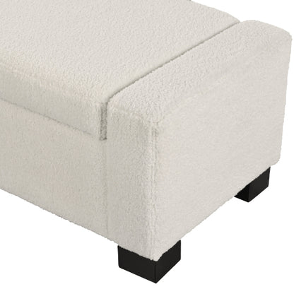 50inch  Ottoman Bench in Textured Fabric, Rectangular Design with Hinged Lid for Seating, Footrest, and Hidden Storage, Perfect for Living Room, Bedroom, or Entryway