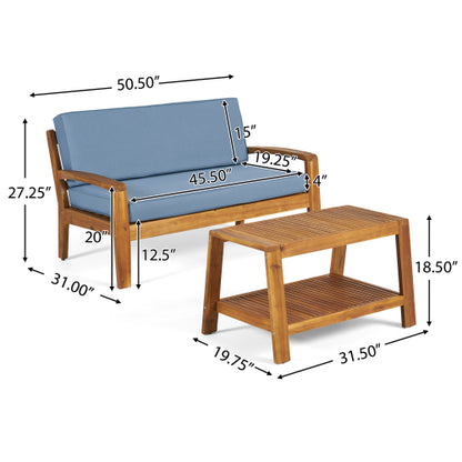 outdoor loveseat and coffee table set