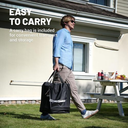 18" Smokeless Firepit for Outdoor, Stainless Steel Wood Burning Fire Pit with Adjustable Airflow