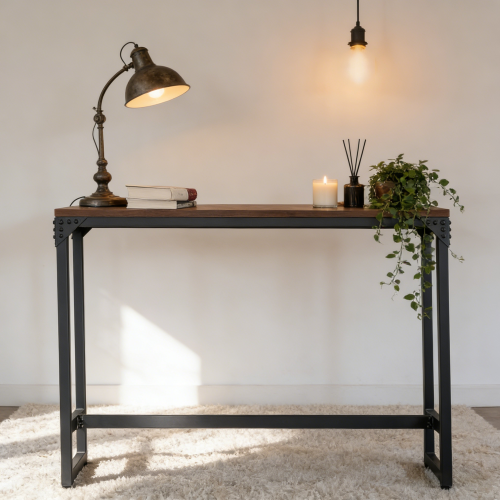 Minimalist Contemporary Industrial Bar/Cocktail Logan Table