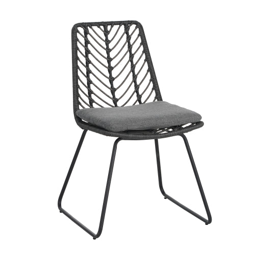 DEJA CHAIR,2PCS with 2 Cushions,Gray