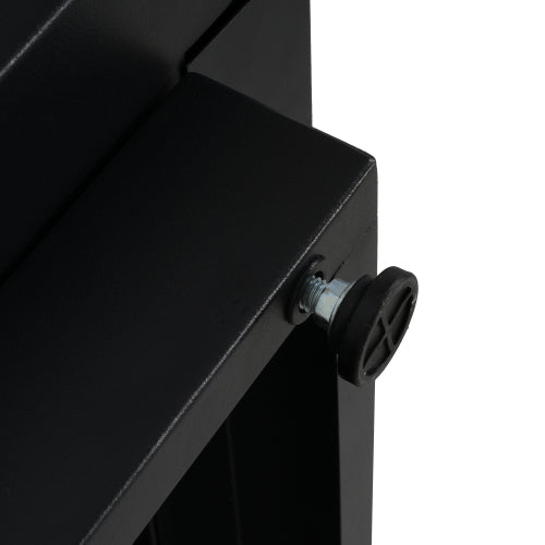 30inch Square Steel Fire Pit Table, in Black,40000BTU