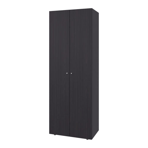 Armoire 66.9" H, 2 Doors, 2 Shelves, Black Wengue - Bedroom