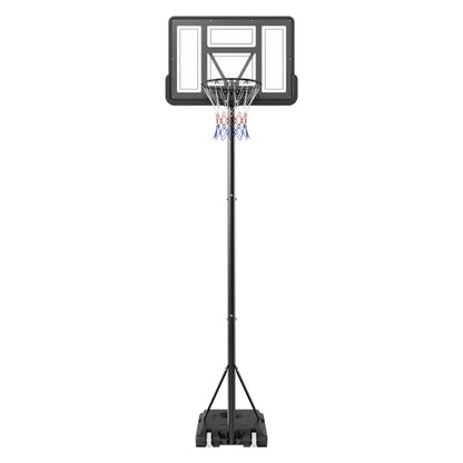 4 10ft Adjustable Height Basketball Hoop Portable Backboard System 44inch with Wheels and Fillable Base