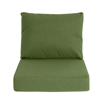 Noah Outdoor Club Chair Cushion Set, Seat Cushion and Back Cushion, Green