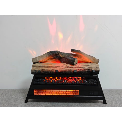 23 inch Electric Fireplace 3D Log set insert, Infrared Fireplace Heater for Indoor