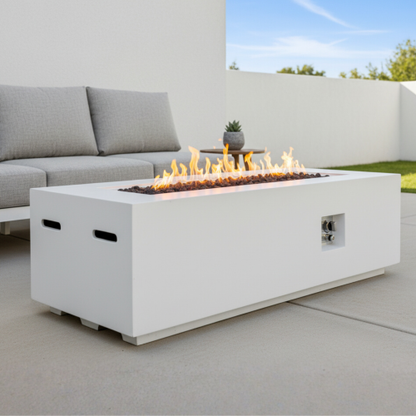 Outdoor Rectangle Propane Fire Pit Table 60inch