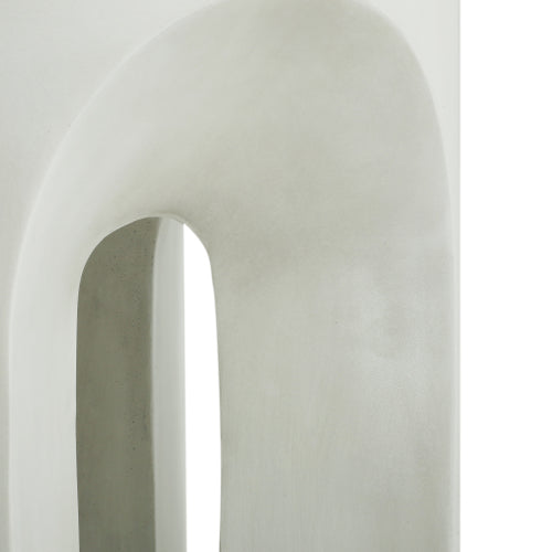 Outdoor MGO Round Top Side Table/End Table, Living Room Accent Table,Antique White