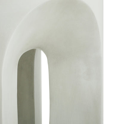 Outdoor MGO Round Top Side Table/End Table, Living Room Accent Table,Antique White