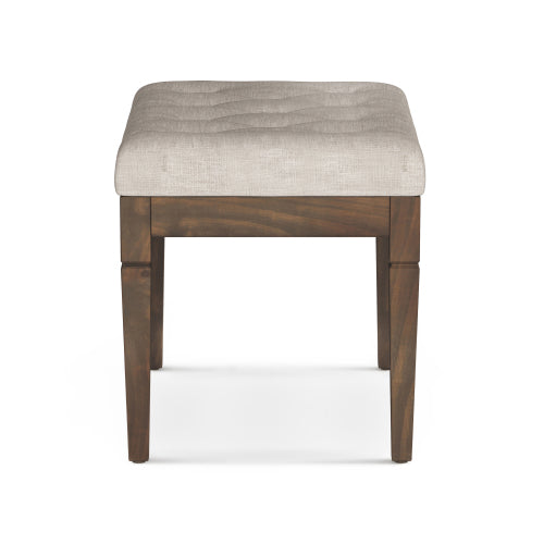 Small Tufted Ottoman Bench - Natural