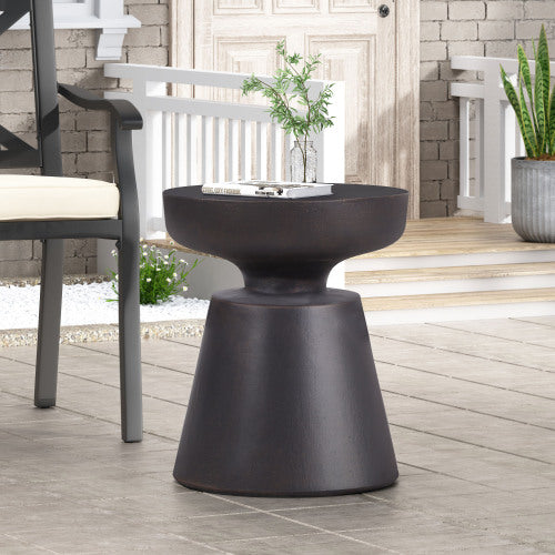 Outdoor LightWeight Concrete Side Table