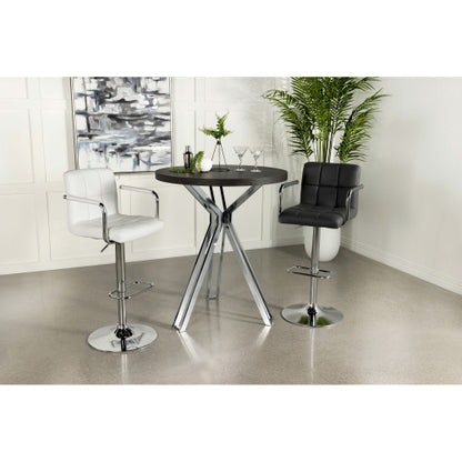 Dark Oak Round 35-inch Pub Height Bistro Bar Table