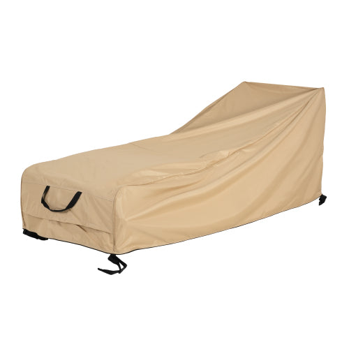 Shield Outdoor Slope Chaise Lounge Cover, Beige