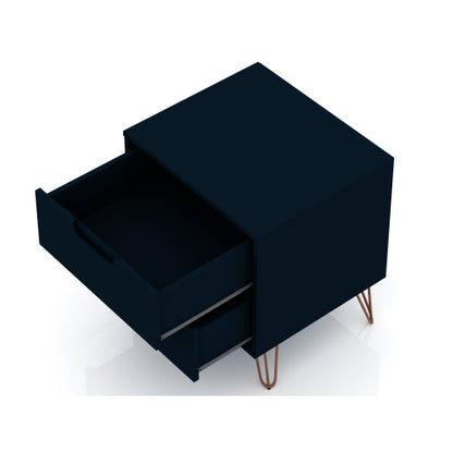 Midnight Blue Mid-Century Modern Nightstand