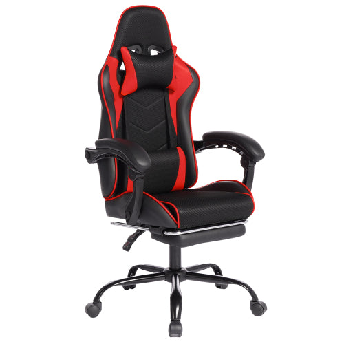 E-sports Gaming Chair Sports Car Driving Seat PU Material Moulded Sponge Comfortable and Safe With Massage Red