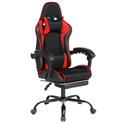 E-sports Gaming Chair Sports Car Driving Seat PU Material Moulded Sponge Comfortable and Safe With Massage Red