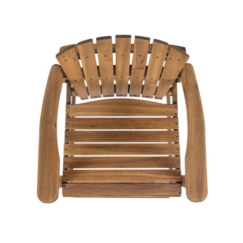 Outdoor Acacia Wood  Barstools, Set of 2, Natural Stained