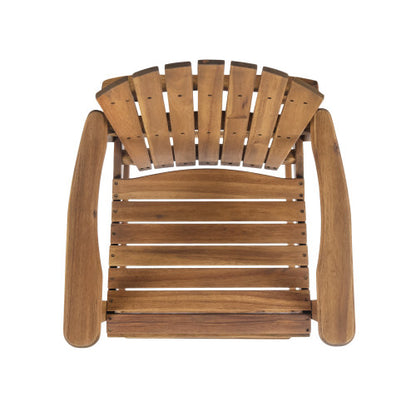 Outdoor Acacia Wood  Barstools, Set of 2, Natural Stained