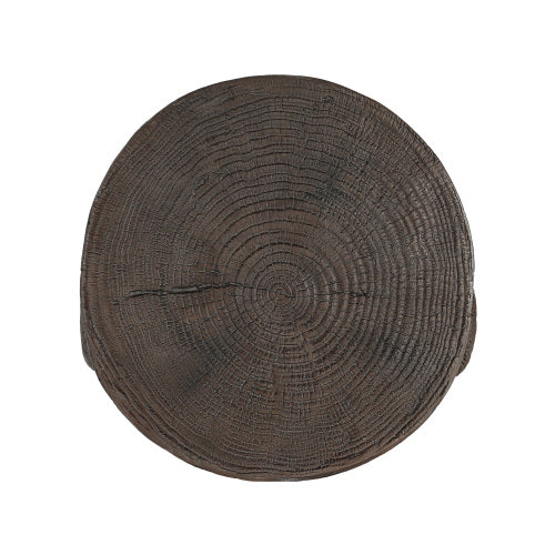 Outdoor Side Table,Easter Island Moai Statue Pedestal End Table Stool,For Home Patio Deck Sunroom Garden Balcony Yard Lawn,Light Grey Color