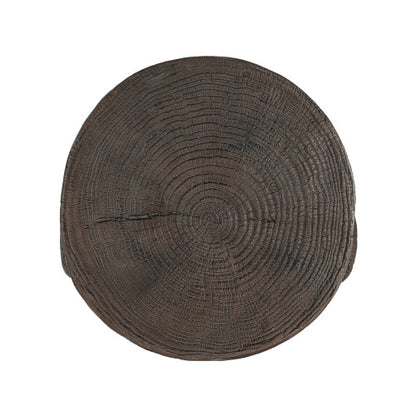 Outdoor Side Table,Easter Island Moai Statue Pedestal End Table Stool,For Home Patio Deck Sunroom Garden Balcony Yard Lawn,Light Grey Color