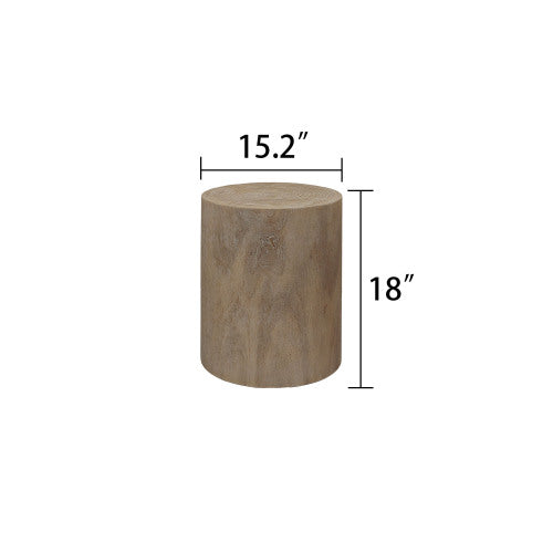 3-Piece Rustic Stump-Style Nesting Tables