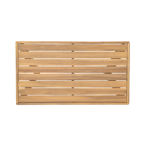 Royal Acacia Wood Loveseat and Coffee Table Set, Beige