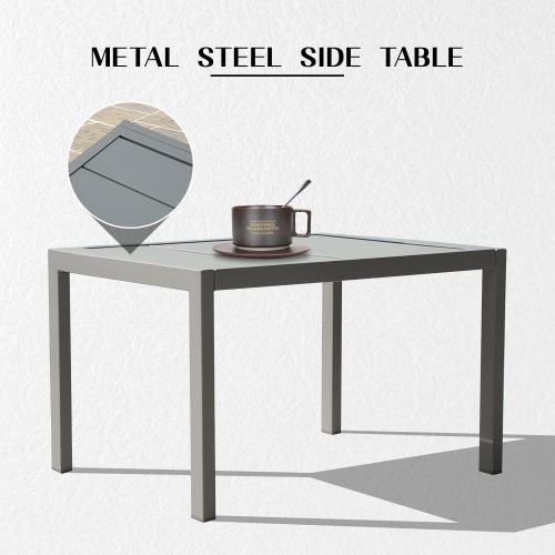 Pool Lounge Chairs Set of 3-Lake Blue (2 Lounge Chairs+1 Table)