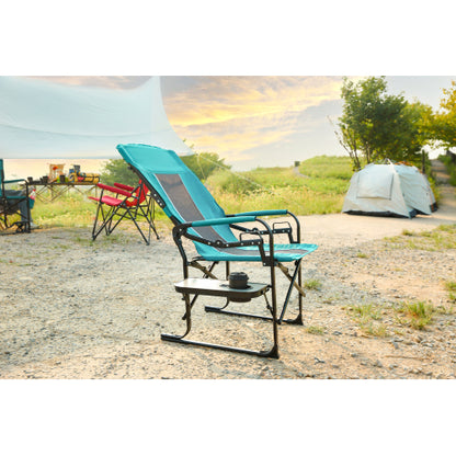 Camping Directors Chair, Heavy Duty,Oversized Portable Folding Chair with Side Table, Pocket for Beach, Fishing,Trip,Picnic,Lawn Blue